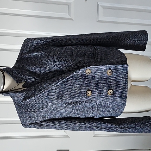 Free People Gray Double-Breasted Blazer - Picture 6 of 10